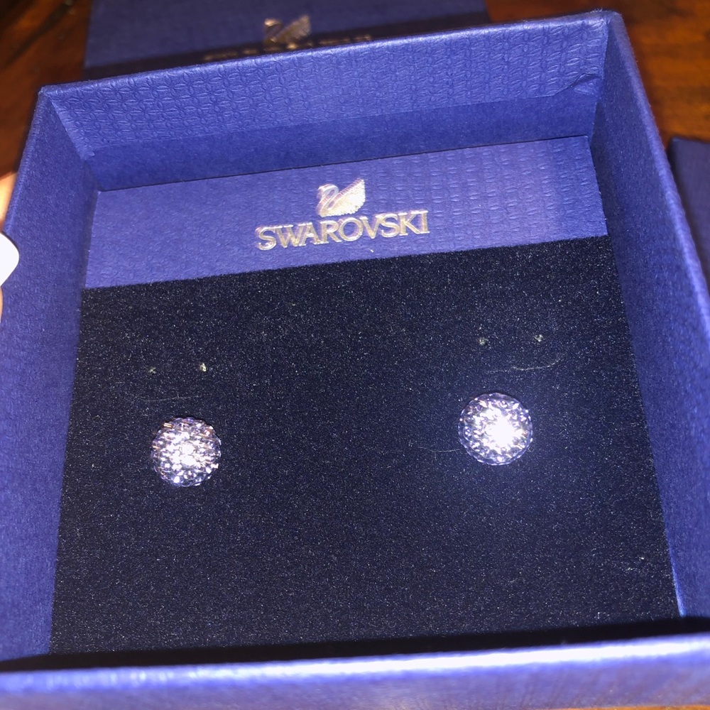 Swarovski Light Purple Earrings - Never worn